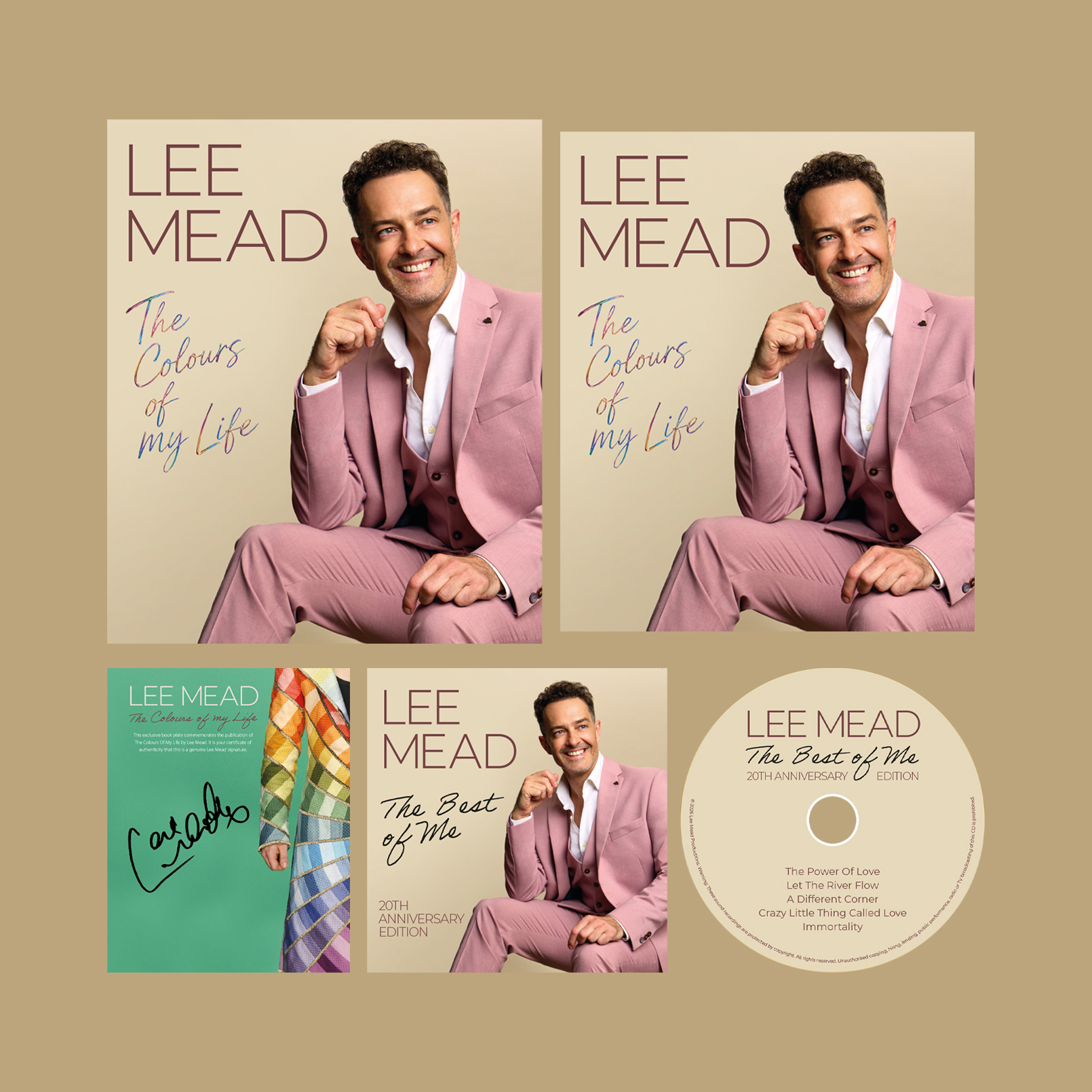 Lee Mead - The Colours Of My Life. By Lee Mead with Foreword by Sir Tim Rice